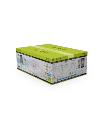 NATURE * VENTILADOR PLAFÓN LED BLANCO CON MANDO